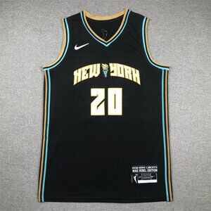 Mens Sabrina Ionescu Black Stitched Jersey
